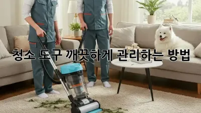 청소 도구, 깨끗하게 관리하는 방법! ✨